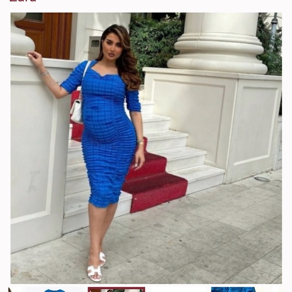 NWT Zara Textured Blue Midi
Anne Dress Stretch Fitted Long
Sleeve size S - Picture 8 of 16